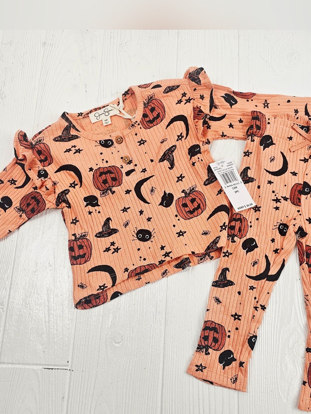Jessica Simpson Fall Pumpkin Ribbed Outfit